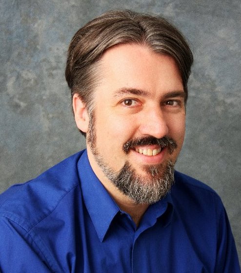 head shot of the author.